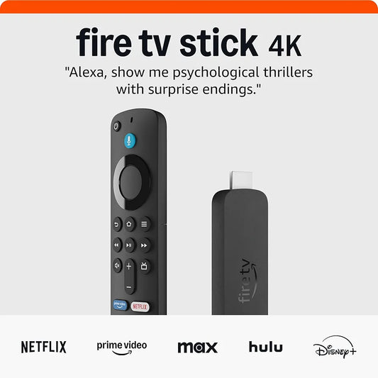 Amazon Fire TV Stick 4K  with AI-powered Fire TV Search, Wi-Fi 6, stream over 1.5 million movies and shows, free & live TV
