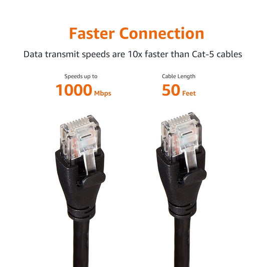 50-ft Cat6 Ethernet Cable – 1 Gbps