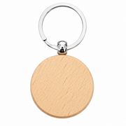 Personalized Round Wooden Keychain
