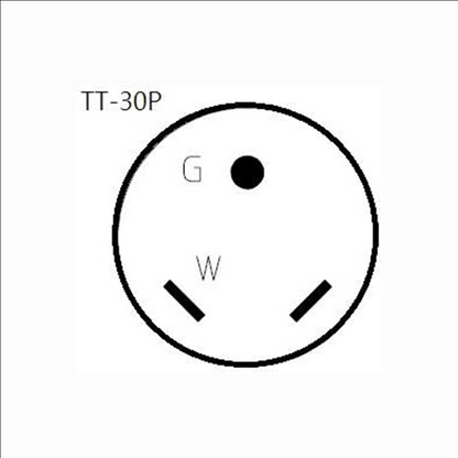 Parkworld 885880A RV 30A to (3) 15A Tri Outlet Household Adapter Cord 125V, Male with Handle TT-30P to (3) 5-15R Female with Lighted (25FT)
